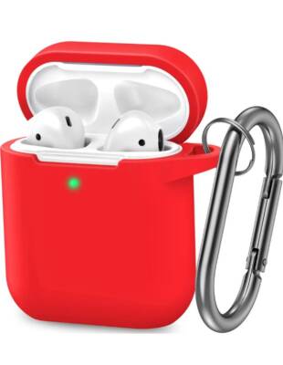 1. Ve 2. Nesil Kılıf Kırmızı AirPods Kılıf - KVK