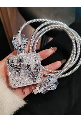 18W/20W Uyumlu Şarj Kılıfı, Şarj Kablosu Örme Aparatı, Kablo Koruyucu Aparatı, Toparlayıcı - KVK PRİVACY