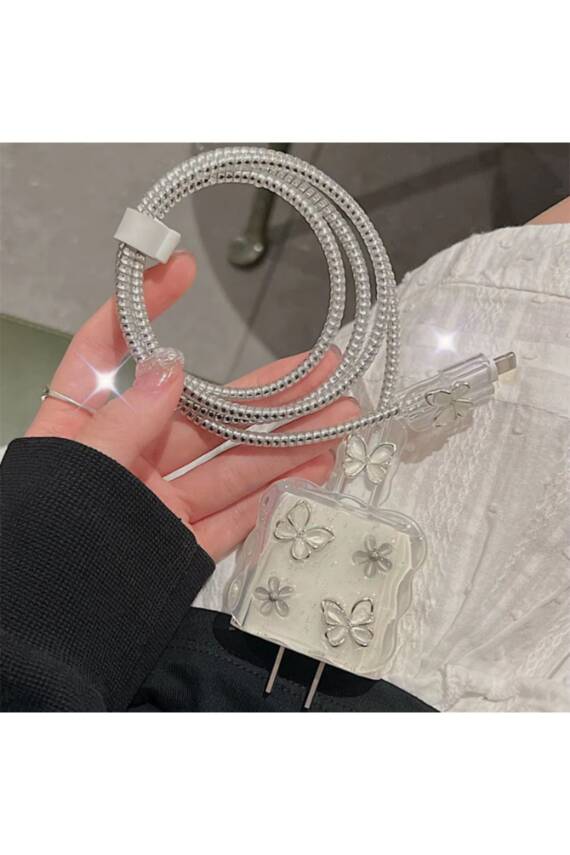 18W/20W Uyumlu Şarj Kılıfı, Şarj Kablosu Örme Aparatı, Kablo Koruyucu Aparatı, Toparlayıcı - 1