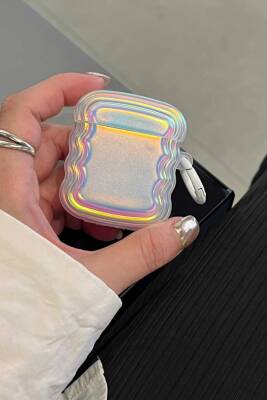 Airpods 1. Ve 2. Nesil Uyumlu Hologram Kıvrımlı Kulaklık Kılıfı - KVK