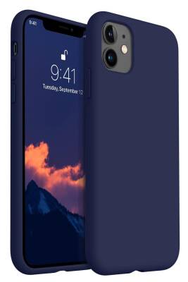 Apple Iphone 11 Uyumlu Altı Kapalı Lansman Kılıf Kapak Lacivert - KVK PRİVACY