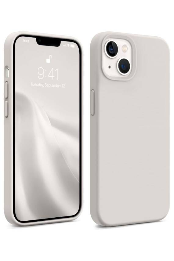 İphone 13-14 Lansman Kılıf İçi Kadifeli Kamera Yükseltili Silikon Kapak - 1