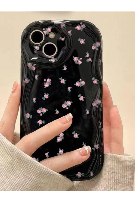 Apple Iphone 15 Plus /14 Plus Uyumlu Kılıf Çiçek Desenli Darbelere Karşı Dayanıklı Yumuşak Kapak - 1