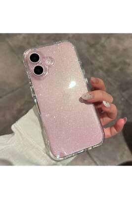 Apple iPhone 16 Uyumlu Şeffaf Kılıf Simli 2.0mm Darbeye Dayanıklı Silikon Yumuşak Kapak - KVK PRİVACY