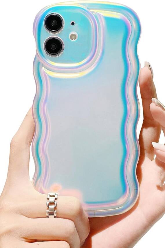 Iphone 11 Kılıf Hologram Kıvrımlı Renk Geçişli Mat Darbelere Karşı Dayanıklı Yumuşak Kapak - 1