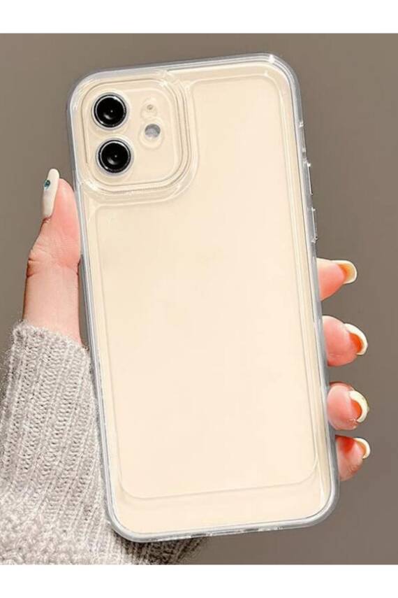 iPhone 11 Lüks Şeffaf Kalın Silikon Kamera Koruma Yumuşak Kapak - 1