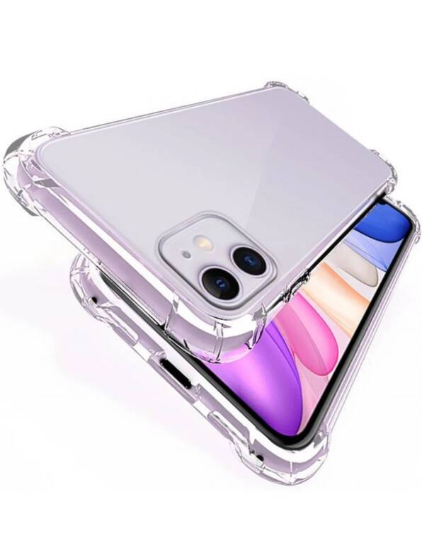 Iphone 11 Uyumlu Airbag Antishock Köşeli Darbe Emici Şeffaf Kılıf - 1