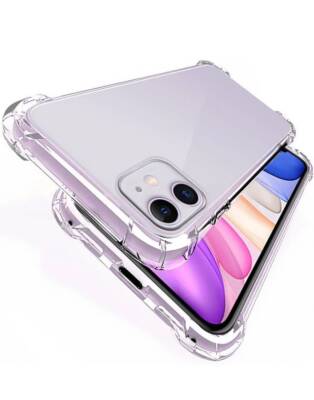 Iphone 11 Uyumlu Airbag Antishock Köşeli Darbe Emici Şeffaf Kılıf - KVK