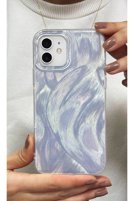 iPhone 11 Uyumlu Tüylü Hologramlı Kılıf Darbeye Karşı Dayanıklı Kapak - 1