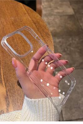 iPhone 12/12 Pro Sert Şeffaf Sararmaz Premium Ultra Net Kamera Çıkıntılı Kılıf - KVK PRİVACY