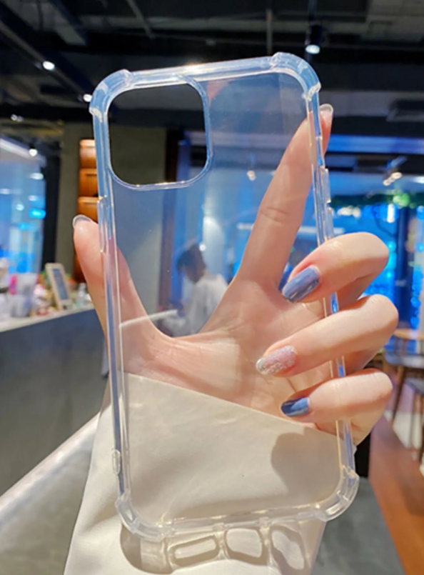 İphone 12/12pro Uyumlu Airbag Antishock Köşeli Darbe Emici Şeffaf Kılıf - 1