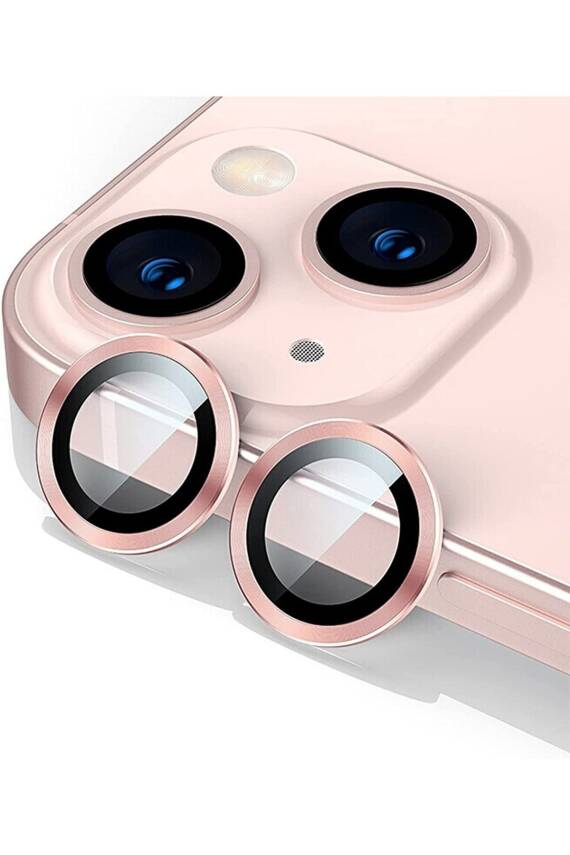 Iphone 13 Pembe Uyumlu Kamera Lensi Koruyucu Mercek Lens 13 Mini Uyumlu - 1