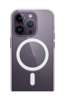 iPhone 14 Pro Max Magsafe Uyumlu Şeffaf Darbe Emici Kılıf - KVK PRİVACY