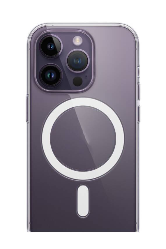 iPhone 14 Pro Max Magsafe Uyumlu Şeffaf Darbe Emici Kılıf - 1