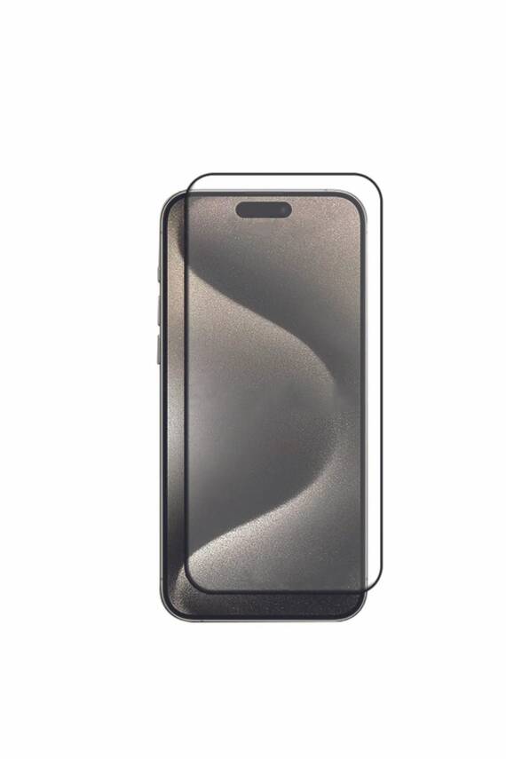 iPhone 15 Pro Uyumlu Ekran Koruyucu Cam Darbe Emici ESD Anti Statik - 1