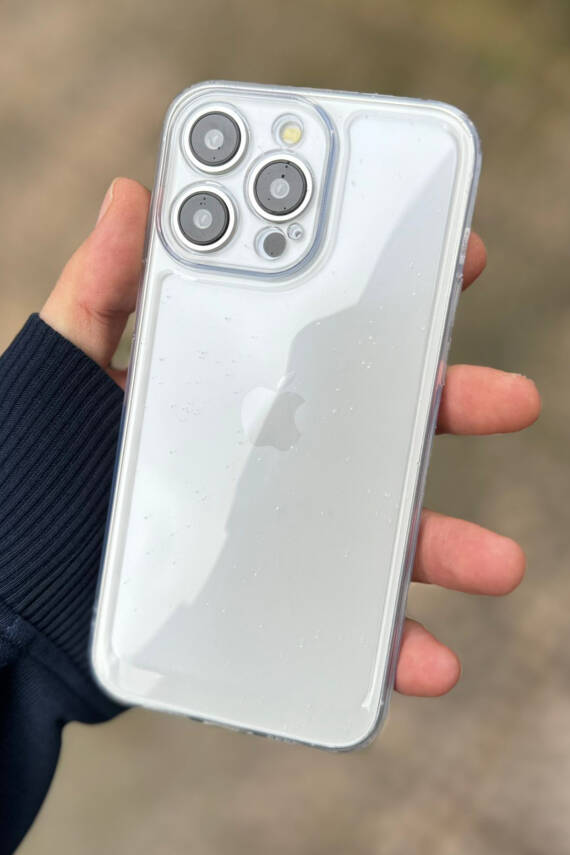 İphone 16 Pro Max Kılıf Lüks Şeffaf Silikon Kamera Korumalı 2,0MM Yumuşak Kapak - 1