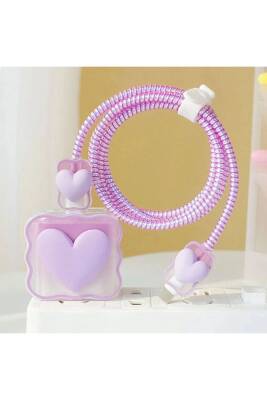 iPhone 18W/20W Uyumlu Şarj Kılıfı, Şarj Kablosu Örme Aparatı, Kablo Koruyucu Aparatı, Toparlayıcı - KVK PRİVACY