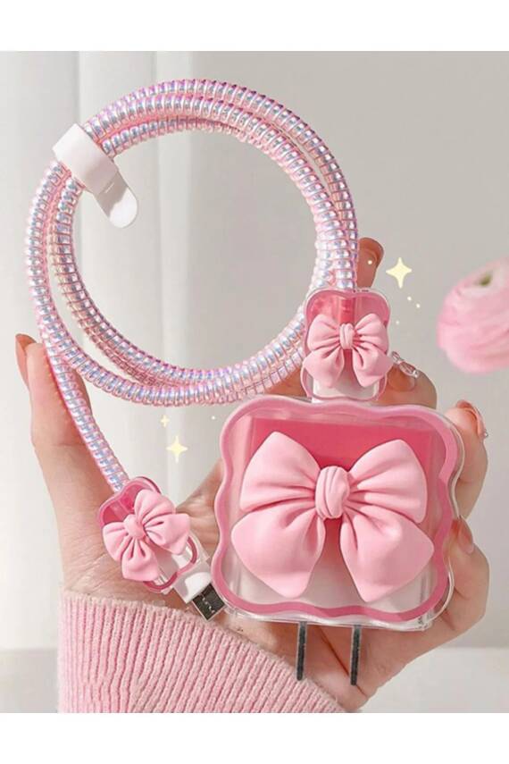 iPhone 18W/20W Uyumlu Şarj Kılıfı, Şarj Kablosu Örme Aparatı, Kablo Koruyucu Aparatı, Toparlayıcı - 1