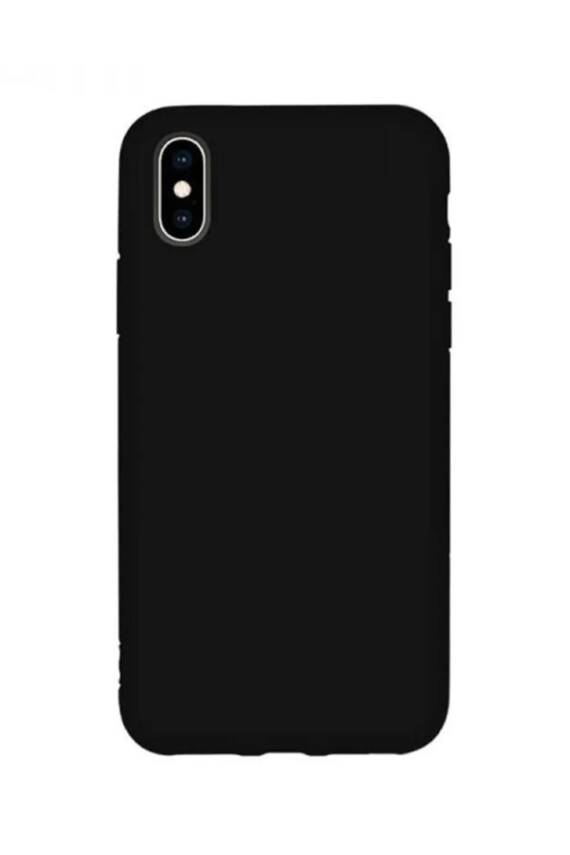 İphone X / XS Uyumlu İçi Kadife Lansman Silikon Kılıf Kapak Siyah - 1