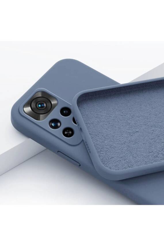 Xiaomi Redmi Note 11 Pro/12 Pro 4g Kamera Korumalı İçi Kadife Yumuşak Dokulu Kılıf Lansman Antrasit - 1