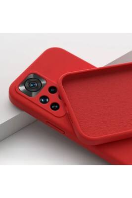 Xiaomi Redmi Note 11 Pro/12 Pro 4g Kamera Korumalı İçi Kadife Yumuşak Dokulu Kılıf Lansman Kırmızı - KVK PRİVACY